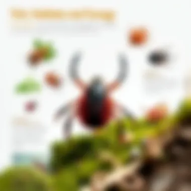 Tick Habitats and Ecology Illustration depicting the various habitats where ticks thrive