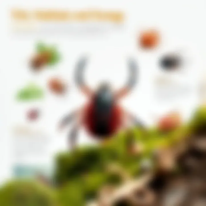 Tick Habitats and Ecology Illustration depicting the various habitats where ticks thrive