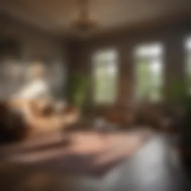 Home Environment with Effective Mosquito Prevention A serene home environment with mosquito prevention measures in place