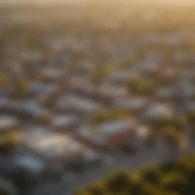 A serene view of Lincoln, Nebraska, showcasing local architecture and nature.