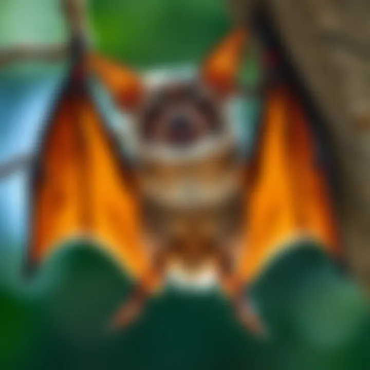 Understanding Bat Behavior Illustration showing bat behavior and habitat