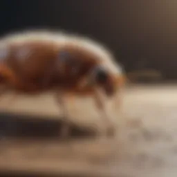 Visual representation of flea lifecycle