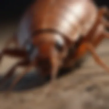 Close-up of German cockroach