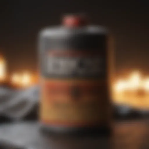 A detailed view of a roach bomb canister