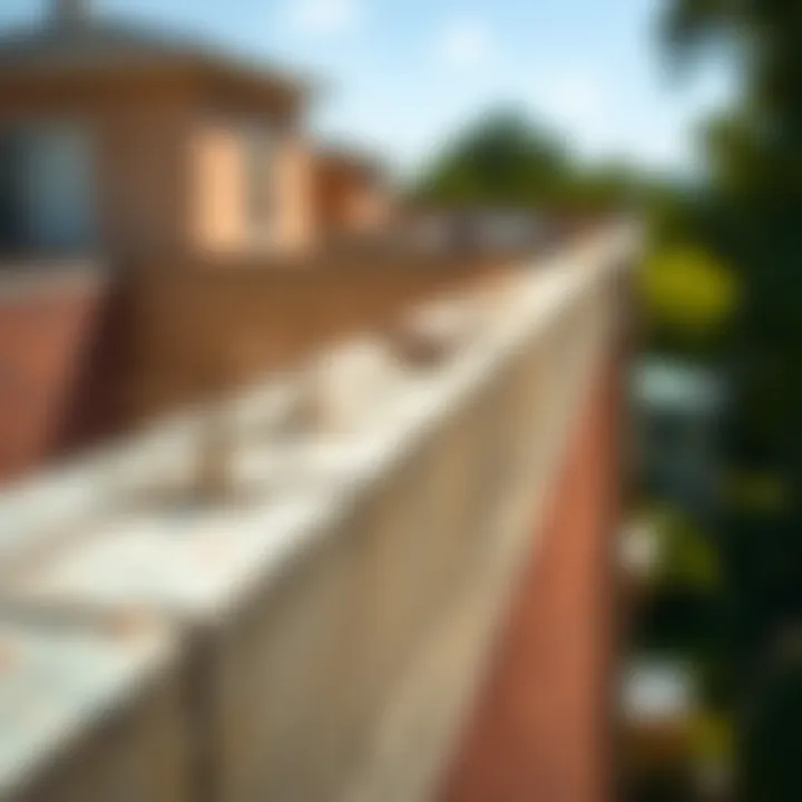Close-Up of Bird Spikes on Ledge Close-up view of Bird B Gone bird spikes installed on a ledge