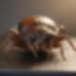 A close-up view of common household pests