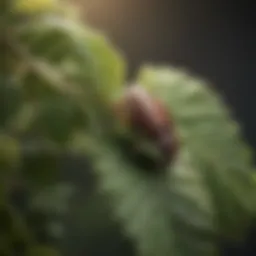 A close-up of common bush pests on foliage