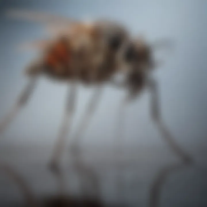 A close-up of a mosquito fogger in action, dispersing fog