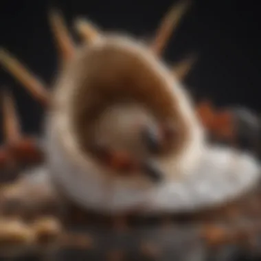 Reproductive Cycle of Coconut Ants Diagram showcasing the reproductive cycle of coconut ants