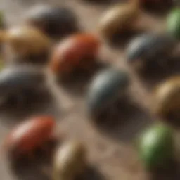 A close-up of common household pests found in urban settings