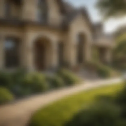 A serene Southlake neighborhood showcasing eco-friendly pest management techniques.