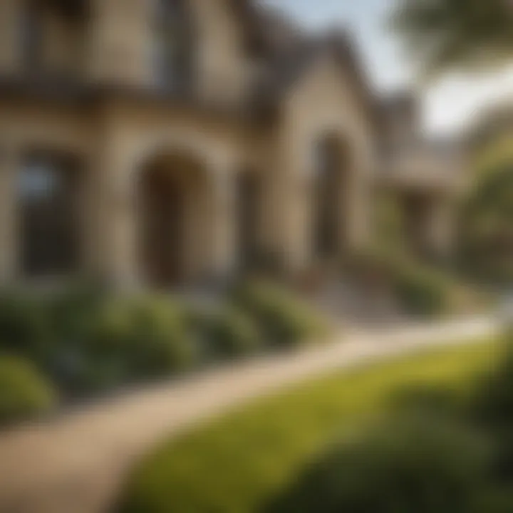 A serene Southlake neighborhood showcasing eco-friendly pest management techniques.