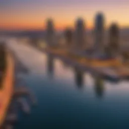 A scenic view of San Diego's harbor with a focus on pest hotspots