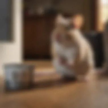 Professional Rodent Control Techniques A professional applying rodent control techniques in a home