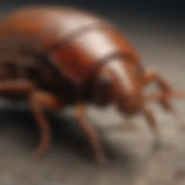Cockroach Anatomy and Vulnerable Areas Visual representation of cockroach anatomy highlighting vulnerable areas