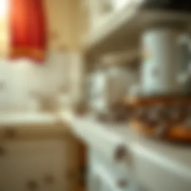 Close-up of a roach infestation in a kitchen corner