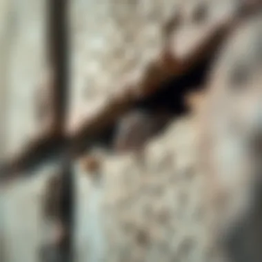 Identifying Structural Vulnerabilities for Rodent Entry Close-up of a structural vulnerability where rodents can enter