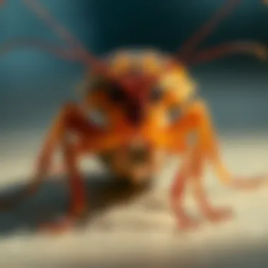 Illustration of health risks associated with cockroach infestations