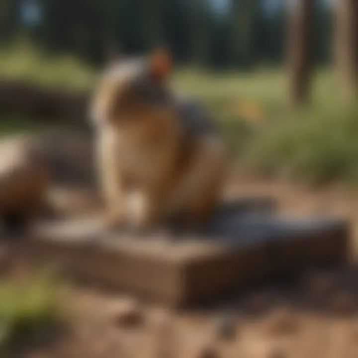 Materials required for building effective chipmunk traps laid out neatly.