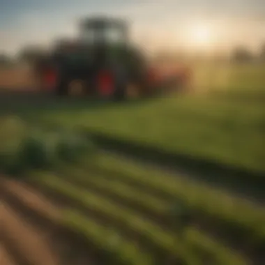 Before and after comparison of crop fields protected by acoustic methods.