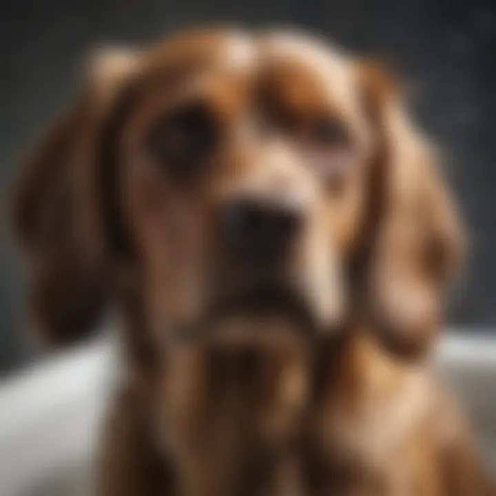 Close-up of a dog being bathed with shampoo