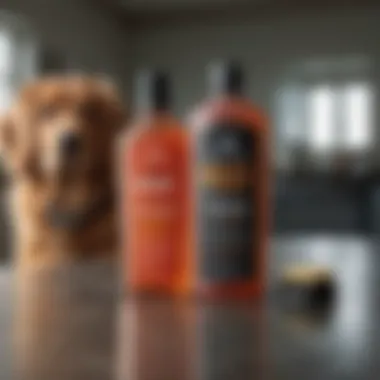 Ingredients list of a high-quality dog shampoo