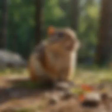 Natural Baits Attracting Chipmunks Natural bait options displayed