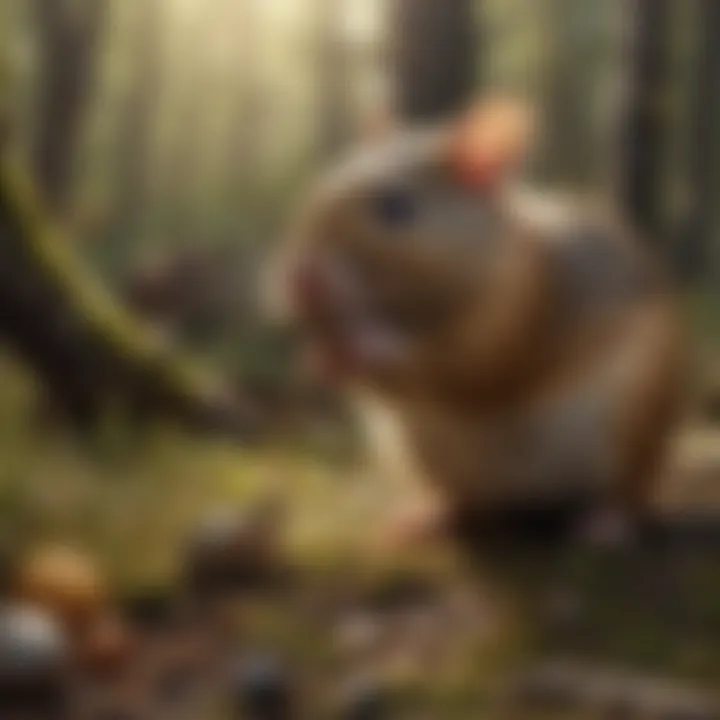 Visual representation of the ecological role of rodents