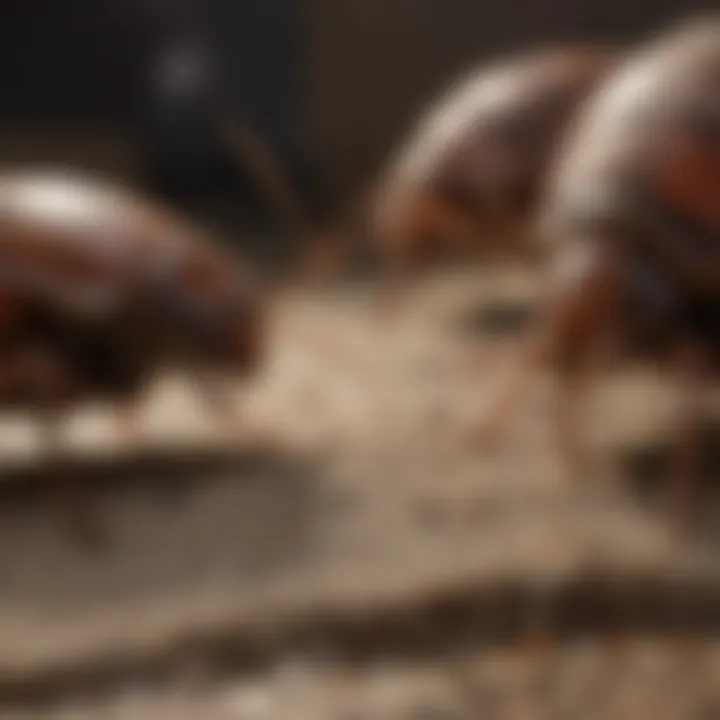 Cockroach and bed bug interaction in a natural setting