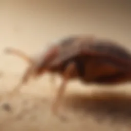 Close-up view of bed bug dust formulation