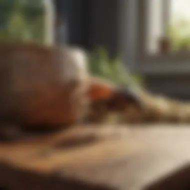 Natural remedies displayed on a wooden table