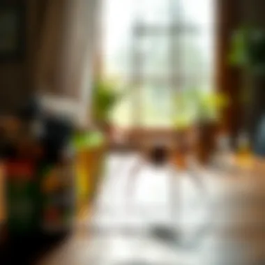 Natural Repellents Against Spiders Natural repellents like essential oils on a table