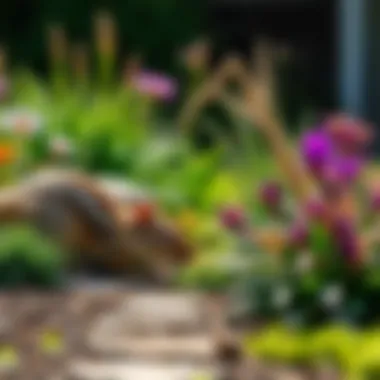 Creative Garden Design Creative garden design incorporating chipmunk deterrent techniques