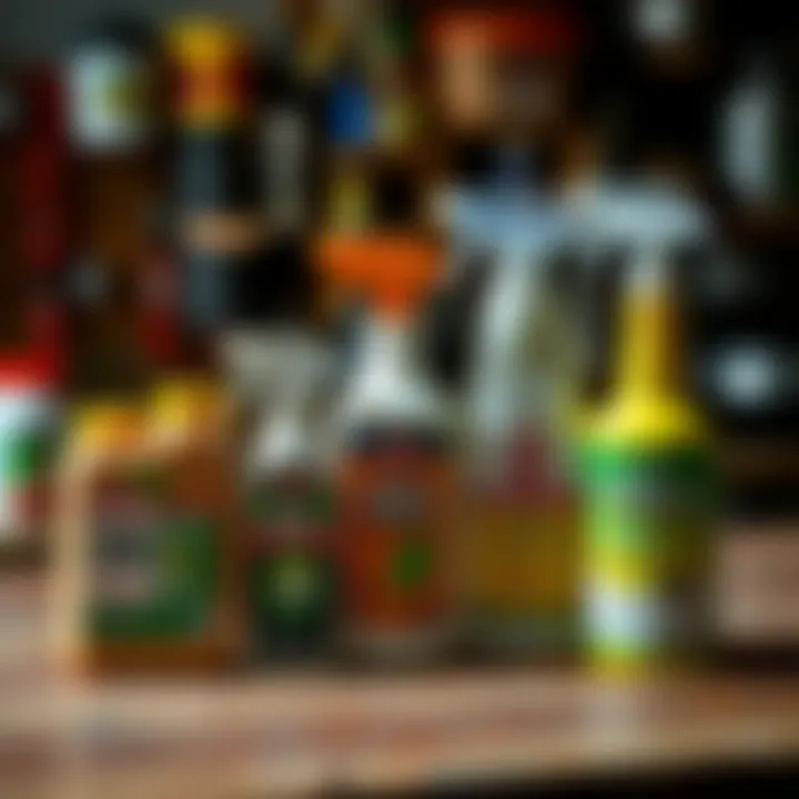 Natural Repellents for Roach Prevention Natural repellents displayed on a workbench