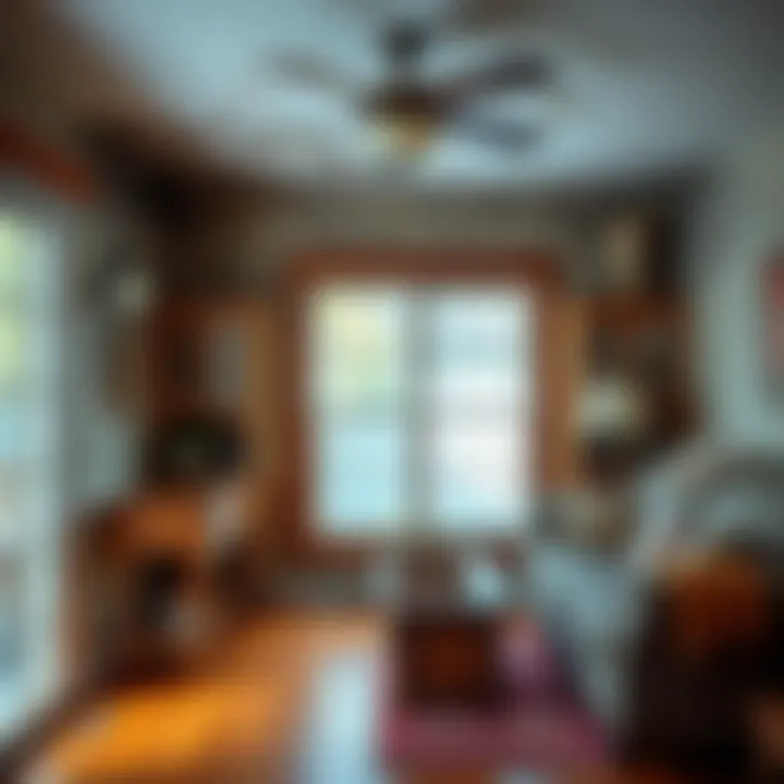 Before and after mold remediation in a home