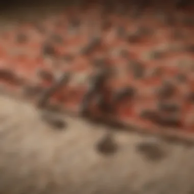 Identifying Ant Infestations in Carpets Close-up view of ants on a carpet