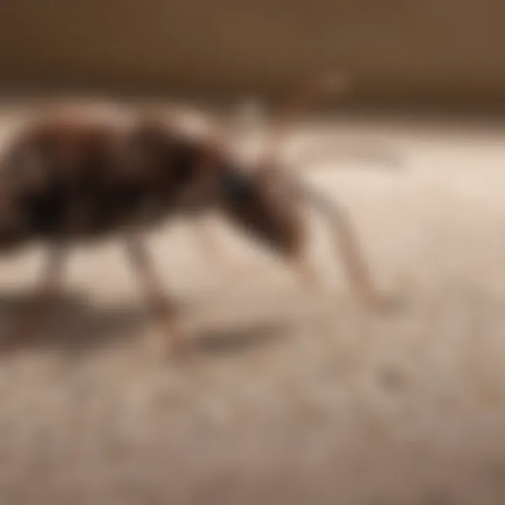 Person applying treatment to carpet