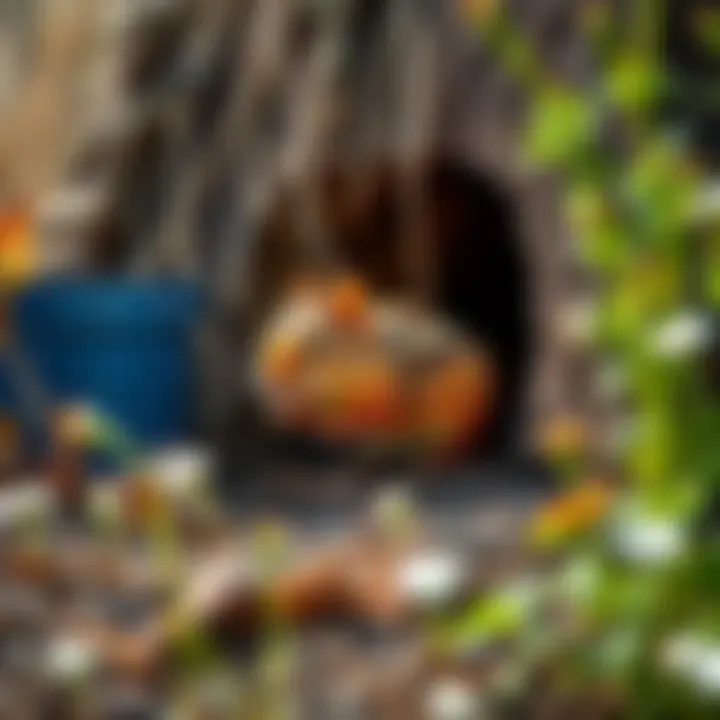 Habitat Management Techniques Modified garden layout to prevent chipmunk access