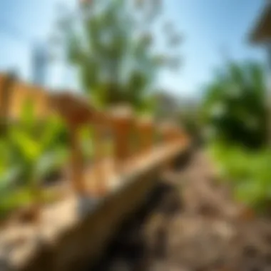 Natural Barriers for Termite Control Natural barriers used for termite prevention in a garden setting