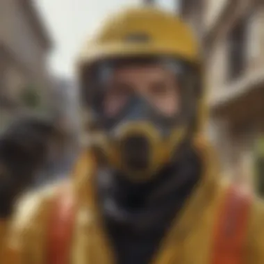 Essential Safety Equipment for Wasp Removal Safety gear including gloves and mask for wasp removal