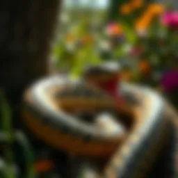 Employing Fake Snakes as a Deterrent for Birds Introduction