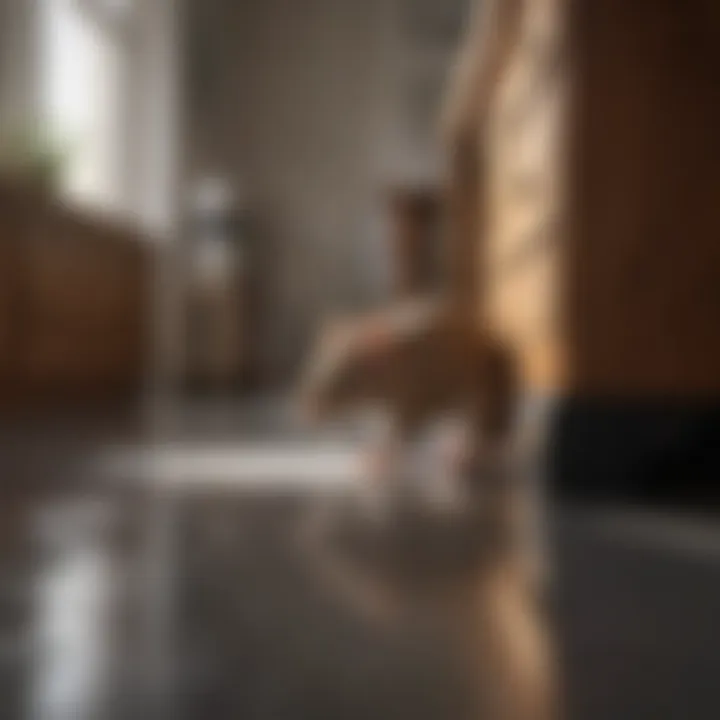 Cleaning and disinfecting affected areas