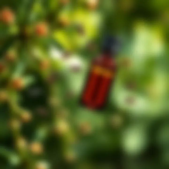 Antimicrobial Effects of Oil of Oregano A vibrant graphical representation illustrating the antimicrobial properties of oil of oregano.