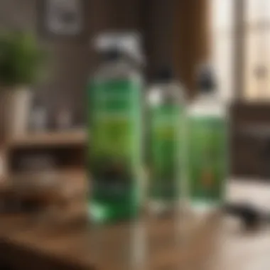 Eco-Friendly Pest Control Solutions Eco-friendly pest control products displayed on a table.