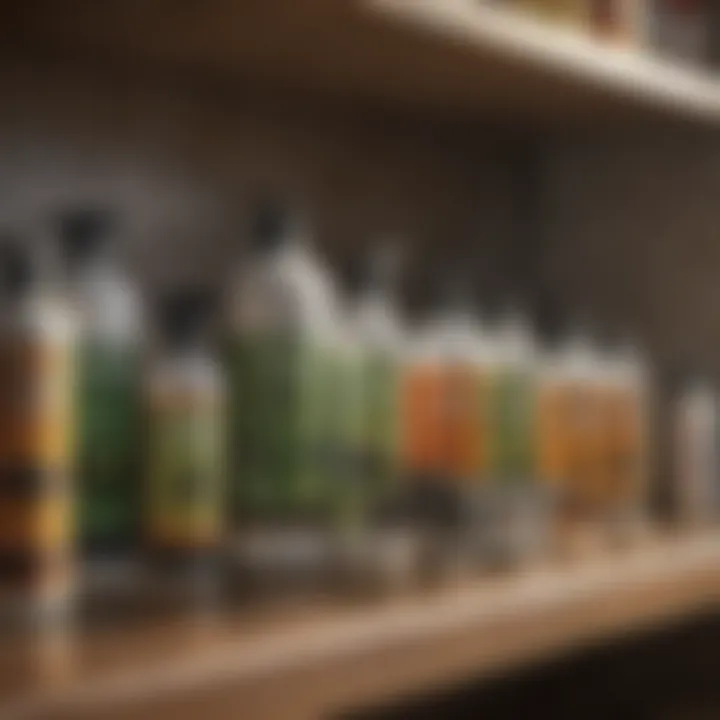 Eco-friendly pest control products displayed on a shelf