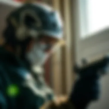 Technician conducting pest inspection