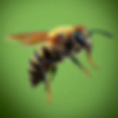 Anatomy of a Carpenter Bee Illustration of carpenter bee anatomy and key traits