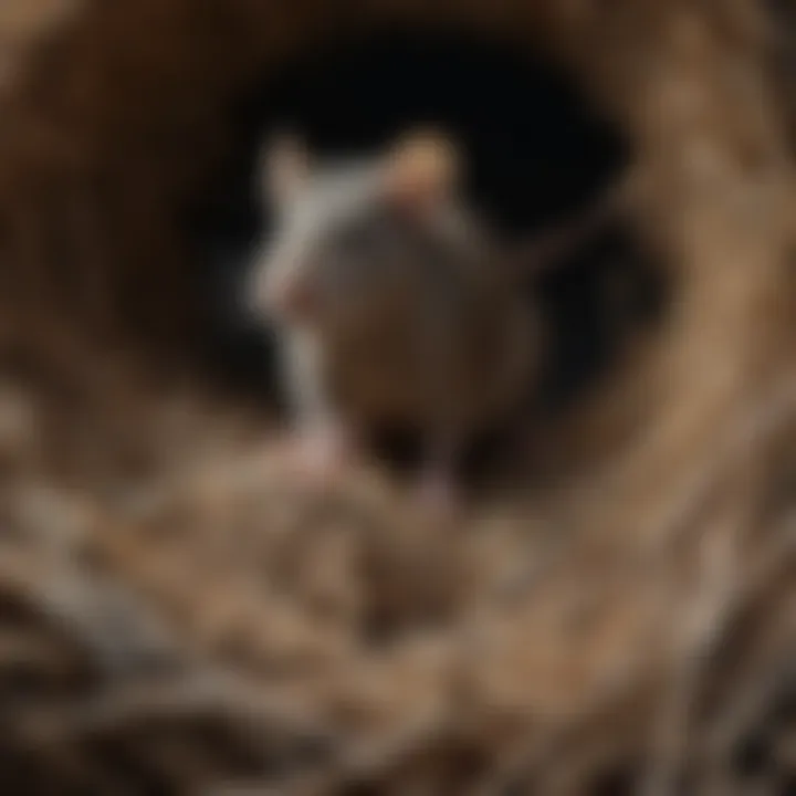 Rat nests made from shredded materials