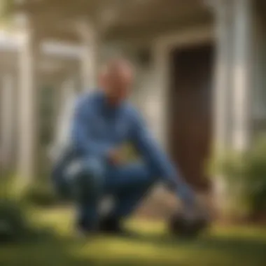 Effective Pest Management at Home Homeowner implementing pest control strategies