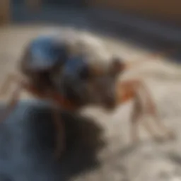 Detailed view of a common urban pest in Philadelphia